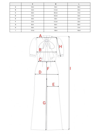 S421 Jumpsuit with a tie bow - maroon