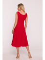 S424 Fit & flare dress - red