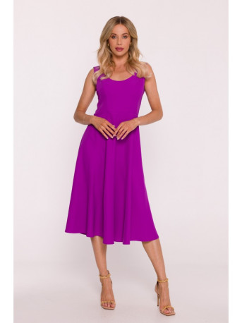 S424 Fit & flare dress - lavender