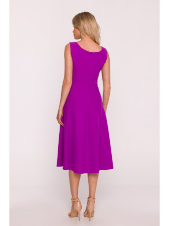 S424 Fit & flare dress - lavender