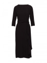 S425 Dress with ruffle detail - black