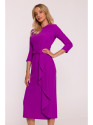 S425 Dress with ruffle detail - lavender