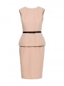 S427 Peplum dress - beige
