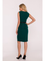 S427 Peplum dress - green