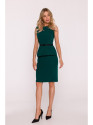 S427 Peplum dress - green
