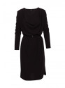 S428 Cowl neckline dress - black