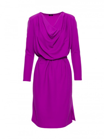 S428 Cowl neckline dress - lavender