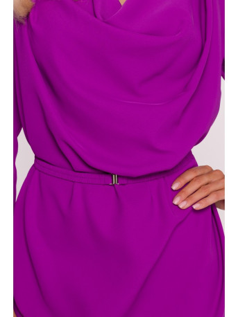 S428 Cowl neckline dress - lavender