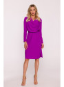 S428 Cowl neckline dress - lavender