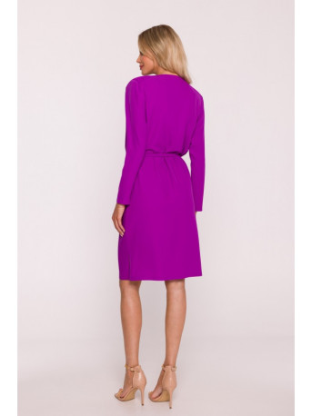 S428 Cowl neckline dress - lavender