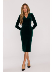 M889 Velvet bodycon dress - green