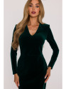 M889 Velvet bodycon dress - green