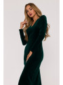 M889 Velvet bodycon dress - green