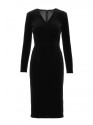 M889 Velvet bodycon dress - black