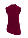 M890 Co-ord set with ruched top and wide leg trousers - maroon