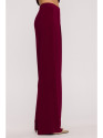M890 Co-ord set with ruched top and wide leg trousers - maroon