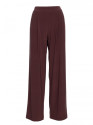 M890 Co-ord set with ruched top and wide leg trousers - brown