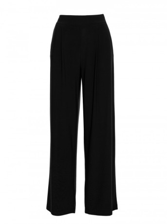 M890 Co-ord set with ruched top and wide leg trousers - black
