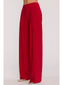 M890 Co-ord set with ruched top and wide leg trousers - red