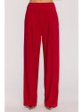 M890 Co-ord set with ruched top and wide leg trousers - red