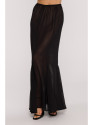 M893 Layered corset - style dress with chiffon skirt - black