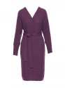 M810 Sweater dress with V-neck - heather