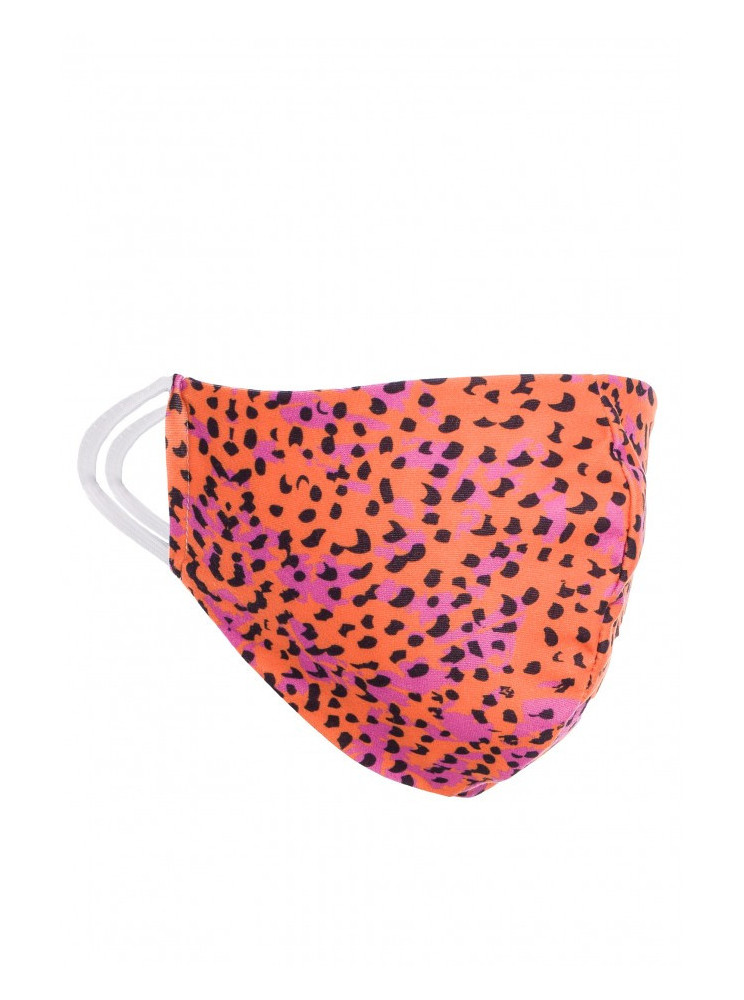 MK-2 Apsauginė kaukė su raštu - oranžinė