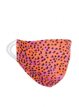 MK-2 Apsauginė kaukė su raštu - oranžinė