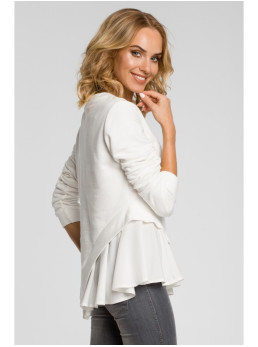 M333 Asimetriška daugiasluoksnė palaidinė - nebalinta