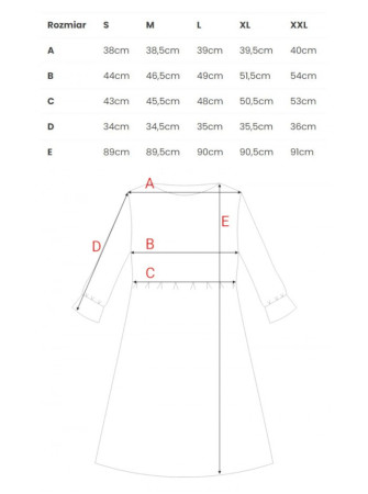 M521 Suknelė su raukiniais rankovėmis - modelis 5 - spalva