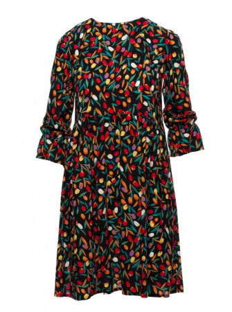 M521 Suknelė su raukiniais rankovėmis - 6 modelis - spalva