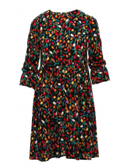 M521 Suknelė su raukiniais rankovėmis - 6 modelis - spalva