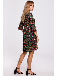 M521 Frilled sleeve dress - model 6