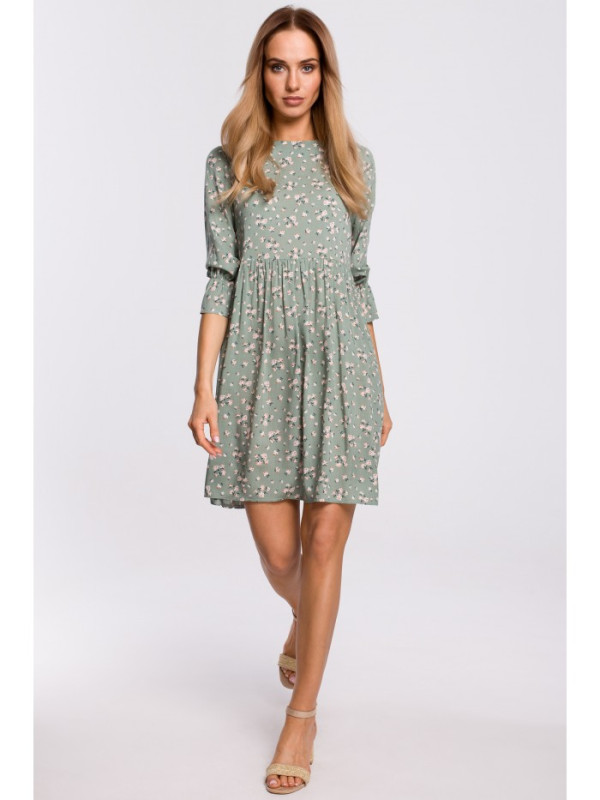 M521 Frilled sleeve dress - model 7