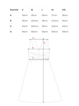 S225 Šifono suknelė gilia iškirpte – 2 modelis - spalva