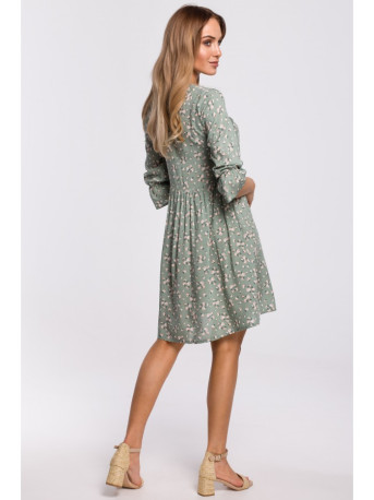 M521 Frilled sleeve dress - model 7