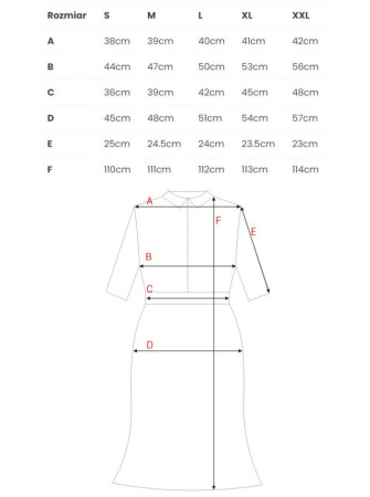 S231 Suknelė su apykakle ir diržu sagtimi - žalia