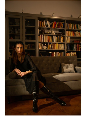 S236 S236 Sifoninė suknelė - juoda