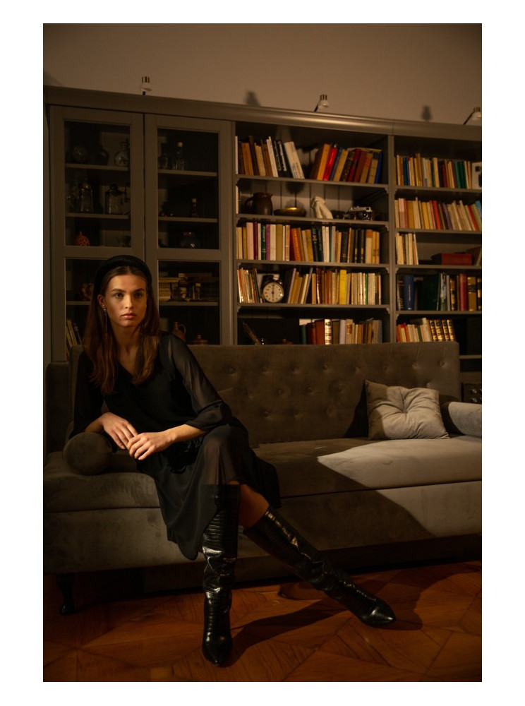 S236 S236 Sifoninė suknelė - juoda