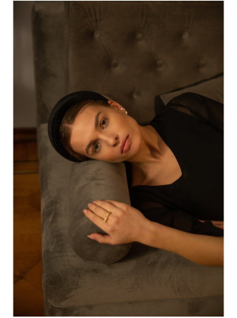 S236 S236 Lengva šifono suknelė - juoda