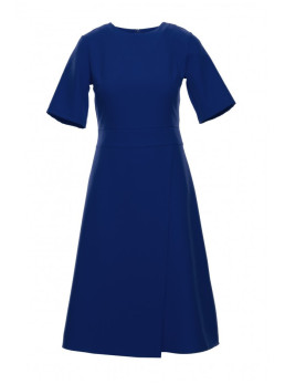 S240 Siaučiama suknelė - tamsiai mėlyna