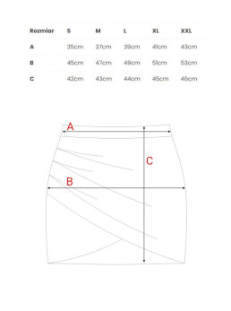 M568 Apsiaustas mini sijonas iš dirbtinės odos - juoda