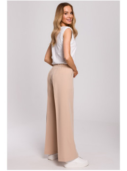 M570 Klostuotos kelnės - smėlio