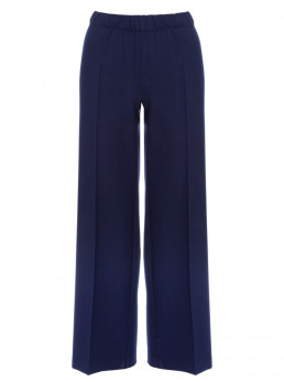 M570 Klostuotos kelnės - tamsiai mėlyna