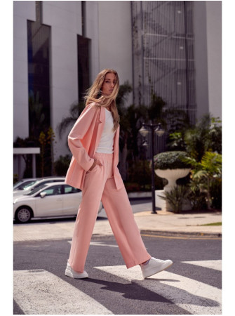 M570 Klostuotos kelnės - pudros