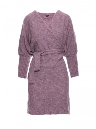 M631 Surišama megzta suknelė-sijonas - viržių