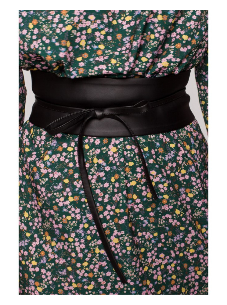 M636 Dirbtinės odos diržas-raištis - juoda