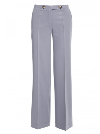 .K114 Klasikinio kirpimo tiesaus silueto kelnės - dove grey
