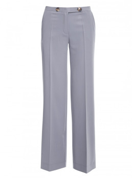 .K114 Klasikinio kirpimo tiesaus silueto kelnės - dove grey