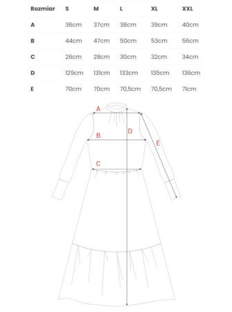 S291 Ilga suknelė su actekų raštu (2 modelis) - spalva